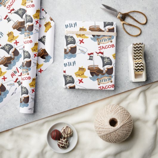 Pirate Birthday Party Cadeaupapier (Crafts)