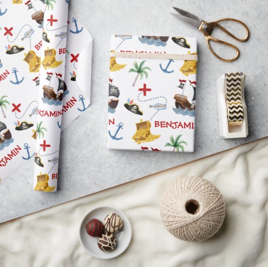 Pirate Birthday Party Cadeaupapier (Crafts)