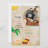 Pirate Birthday Party Kaart (Voorkant)