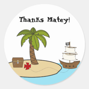 Pirate Birthday Party Sticker