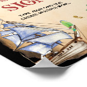 Pirate Birthday Party Table Sign Poster (Hoek)