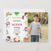 Pirate Birthday Photo Invitation (Devant)
