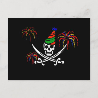 Pirate Bithday Costume Party Invitation Carte post