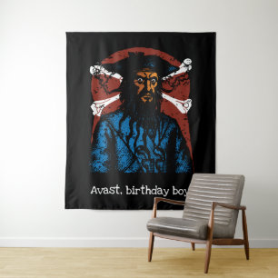PIRATE BLACKBEARD WANDKLEED