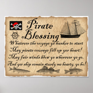 Pirate Blessing Kinder Pirates Poster
