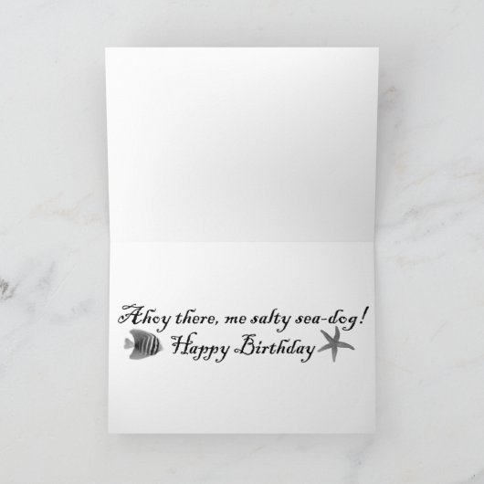 Pirate Blessing Verjaardag Kaart (Binnen)