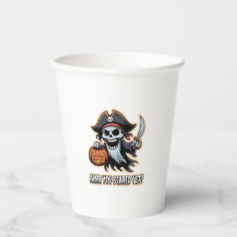 Pirate Boo – Spooky Cute Halloween Ghost sword Papieren Bekers