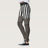 Pirate Boot Funny Halloween Party Costume Leggings (Links)