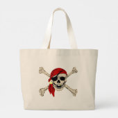 Pirate Booty Bag Grote Tote Bag (Achterkant)