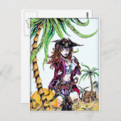 Pirate Booty Briefkaart (Voorkant / Achterkant)