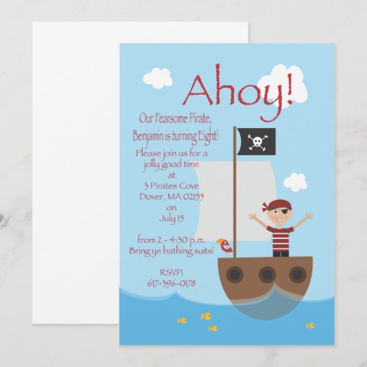 Pirate Boy (Voorkant / Achterkant)