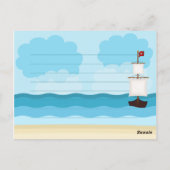 Pirate Boy Briefkaart (Achterkant)