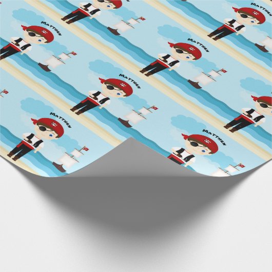 Pirate Boy Cadeaupapier (Hoek)