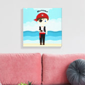 Pirate Boy Canvas Afdruk (Insitu (Woonkamer))