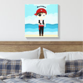 Pirate Boy Canvas Afdruk (Insitu (Slaapkamer))