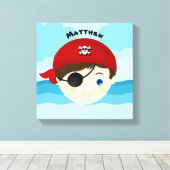Pirate Boy Canvas Afdruk (Insitu (Houten vloer))