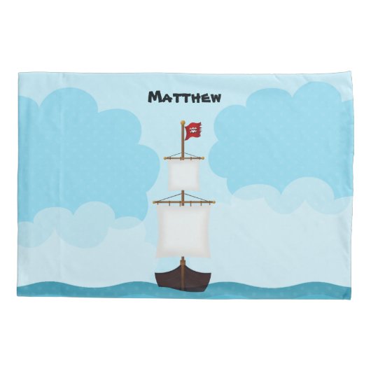 Pirate Boy Kussensloop (Achterkant)