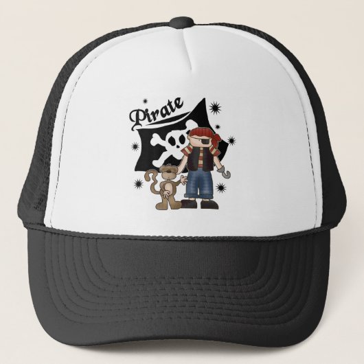 Pirate Boy met aap Trucker Pet (Voorkant)