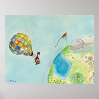 Pirate Boy reist rond de aarde Poster
