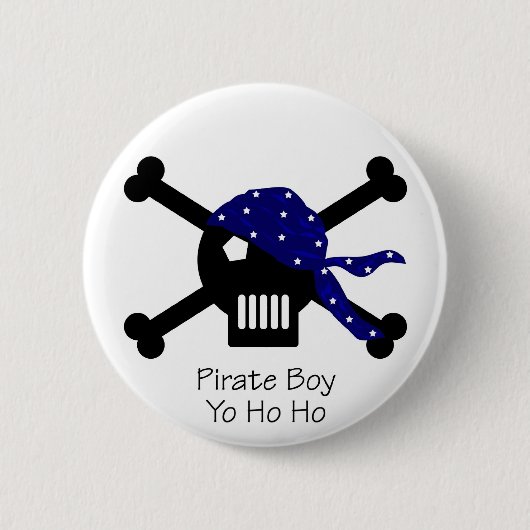 Pirate Boy Ronde Button 5,7 Cm (Voorkant)