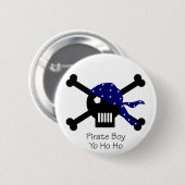 Pirate Boy Ronde Button 5,7 Cm (Voorkant /achterkant)