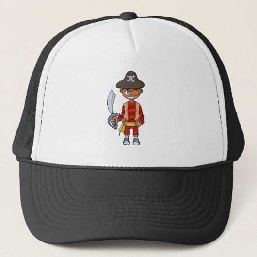 Pirate Boy Trucker Pet (Voorkant)