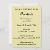  Pirate Boy w Parrot Baby shower Invitation Kaart (Achterkant)