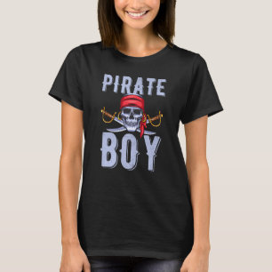 Pirate Boy Zee Pirate Skull Kapitein Pirate Boys T-shirt