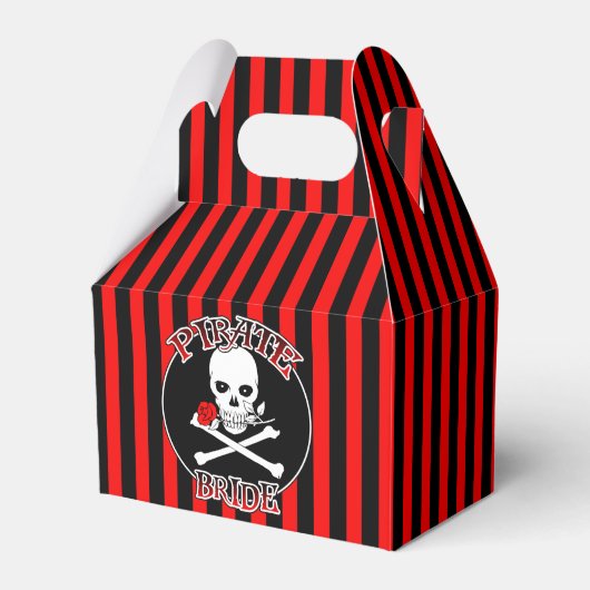 Pirate Bride Gift Box Bedankdoosjes (Voorkant Zijde)
