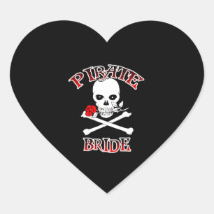 Pirate Bride Hart Sticker