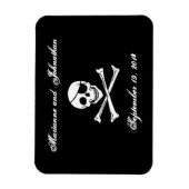Pirate Bruiloft Save the Date Magnet Magneet (Verticaal)