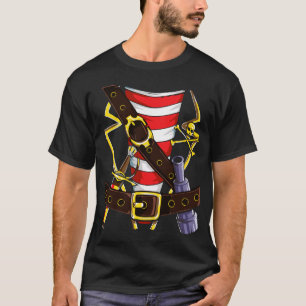Pirate Buccaneer Costume T shirt Funny Halloween