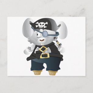 Pirate Bunny Briefkaart