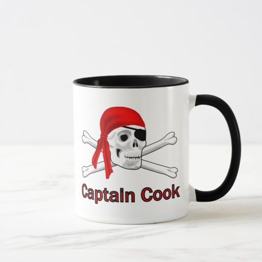 Pirate capitaine Cook Mugs (Droite)
