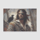 Pirate Captain Bandana Decoupage Tissuepapier (Voorkant)