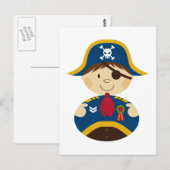 Pirate Captain Briefkaart (Voorkant / Achterkant)