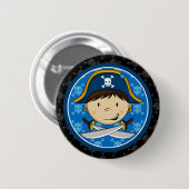 Pirate Captain Button Badge (Voorkant /achterkant)