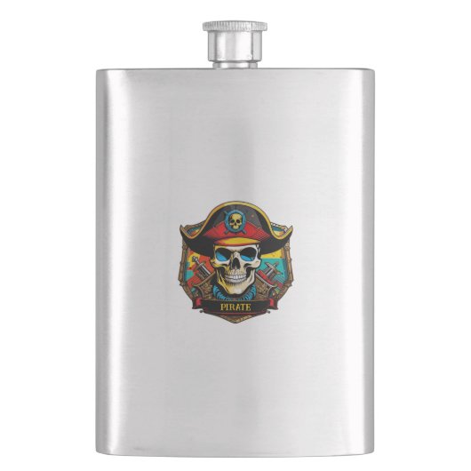 Pirate Captain Flask Flacon (Voorkant)