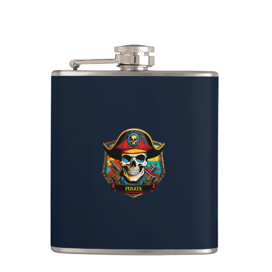 Pirate Captain Flask Heupfles (Voorkant)