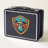 Pirate Captain Metal Lunchbox (Achterkant)