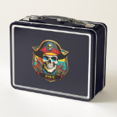 Pirate Captain Metal Lunchbox (Achterkant)