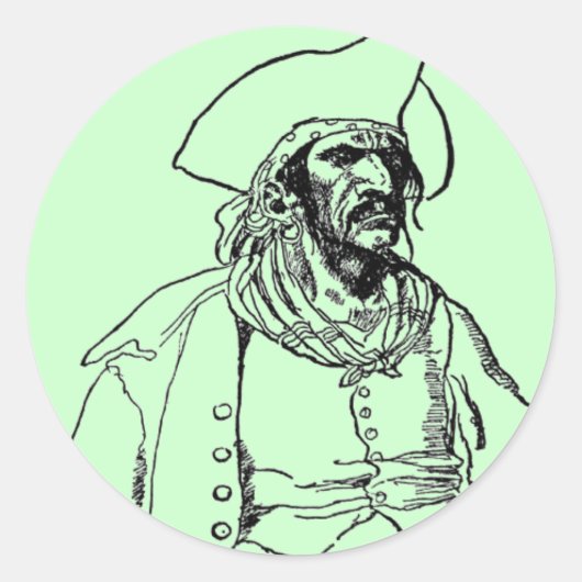Pirate Captain Sticker (Voorkant)