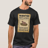 Pirate Capybara Gezocht Poster Capybara voor kinde T-shirt (Voorkant)