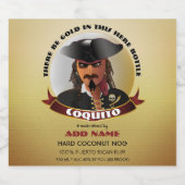 Pirate Caribbean Rum Likeurfles Etiket (Enkel label)