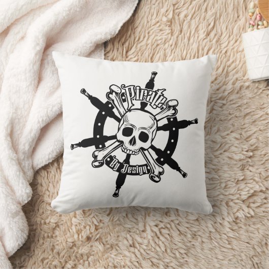 Pirate Carré de coussin (Couverture)