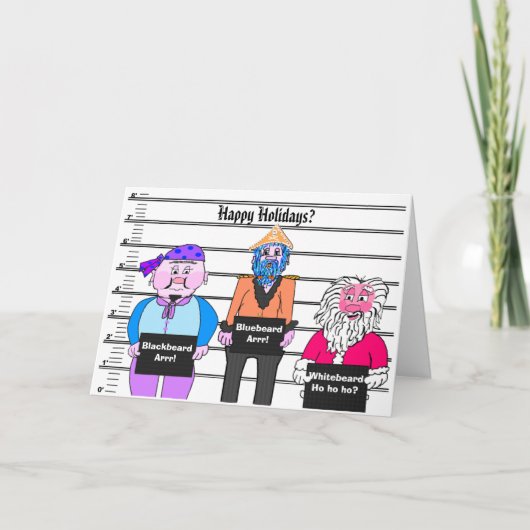 Pirate - carte de Noël (Devant)