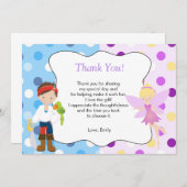 Pirate Carte de remerciements (Devant / Derrière)