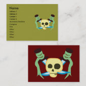 Pirate Carte de visite (Devant / Derrière)