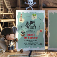 Pirate Carte du trésor Anniversaire Invitation