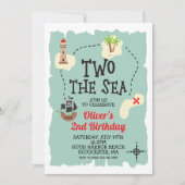 Pirate Carte du trésor Deux Mer 2e anniversaire (Devant)